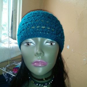 Teal Blue Skull Cap for woman or girls